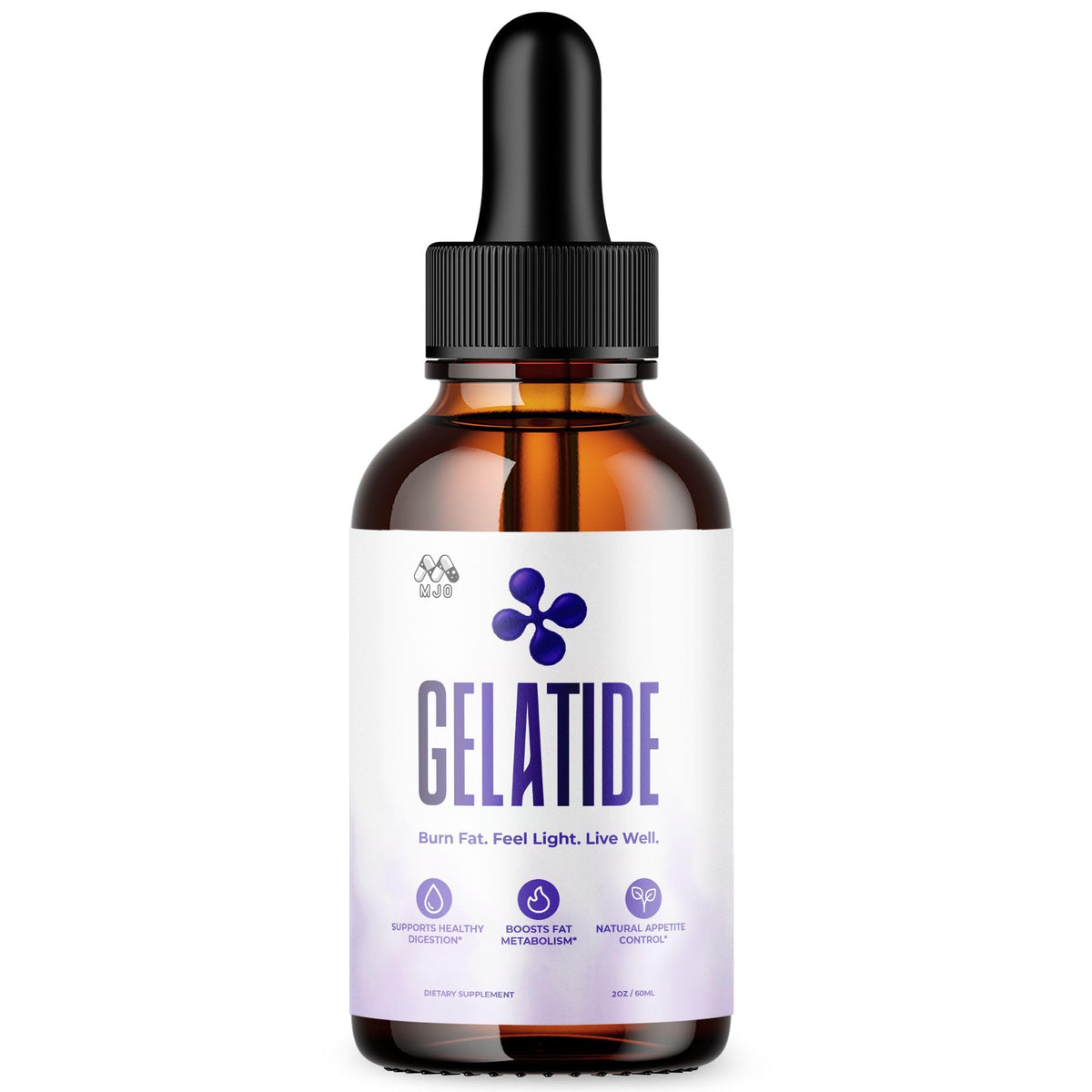 MJO Gelatide Drops front view with packaging