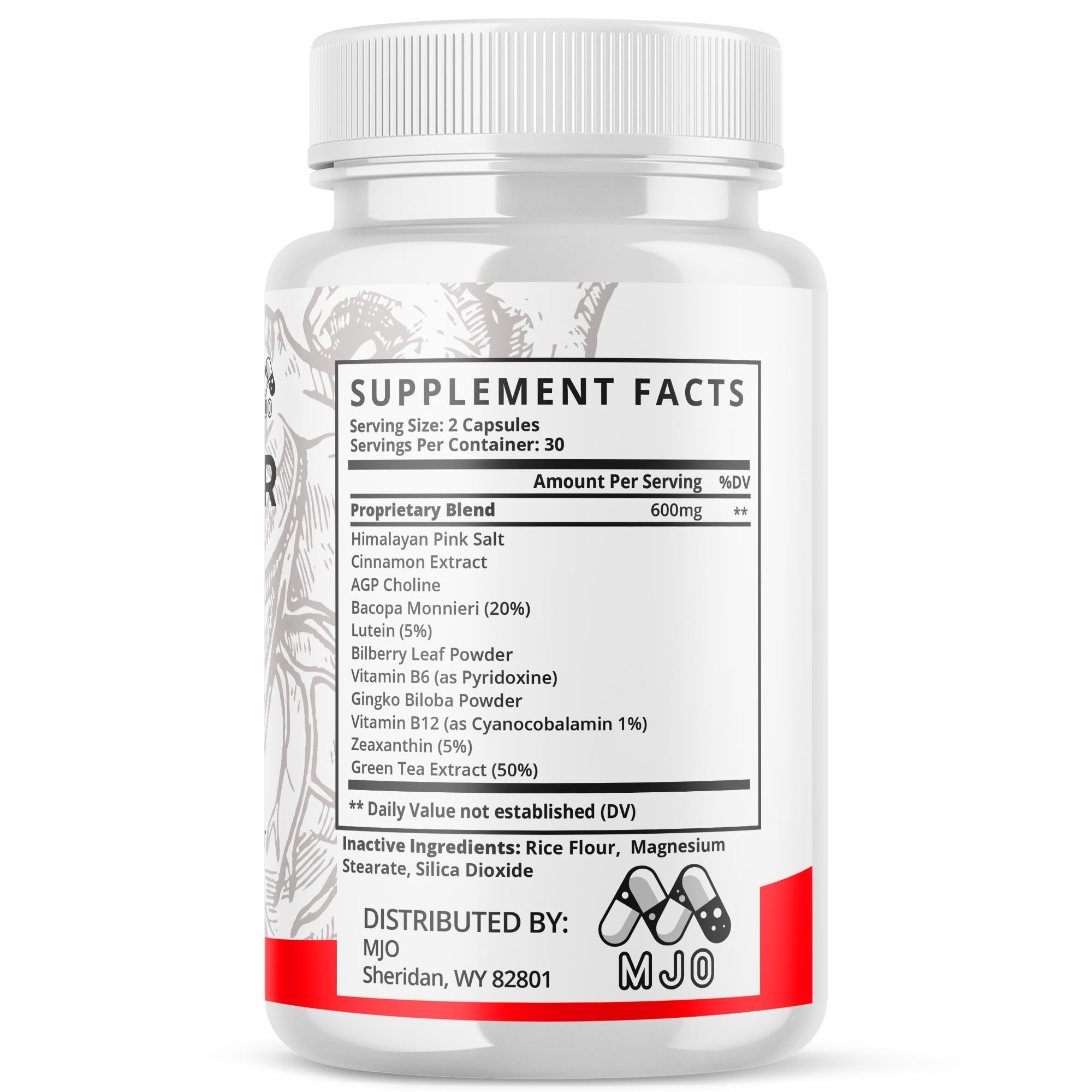 MJO Glyco Balancer Capsules close-up showing natural ingredients