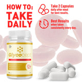 MJO Glycocept Capsules on a wooden table
