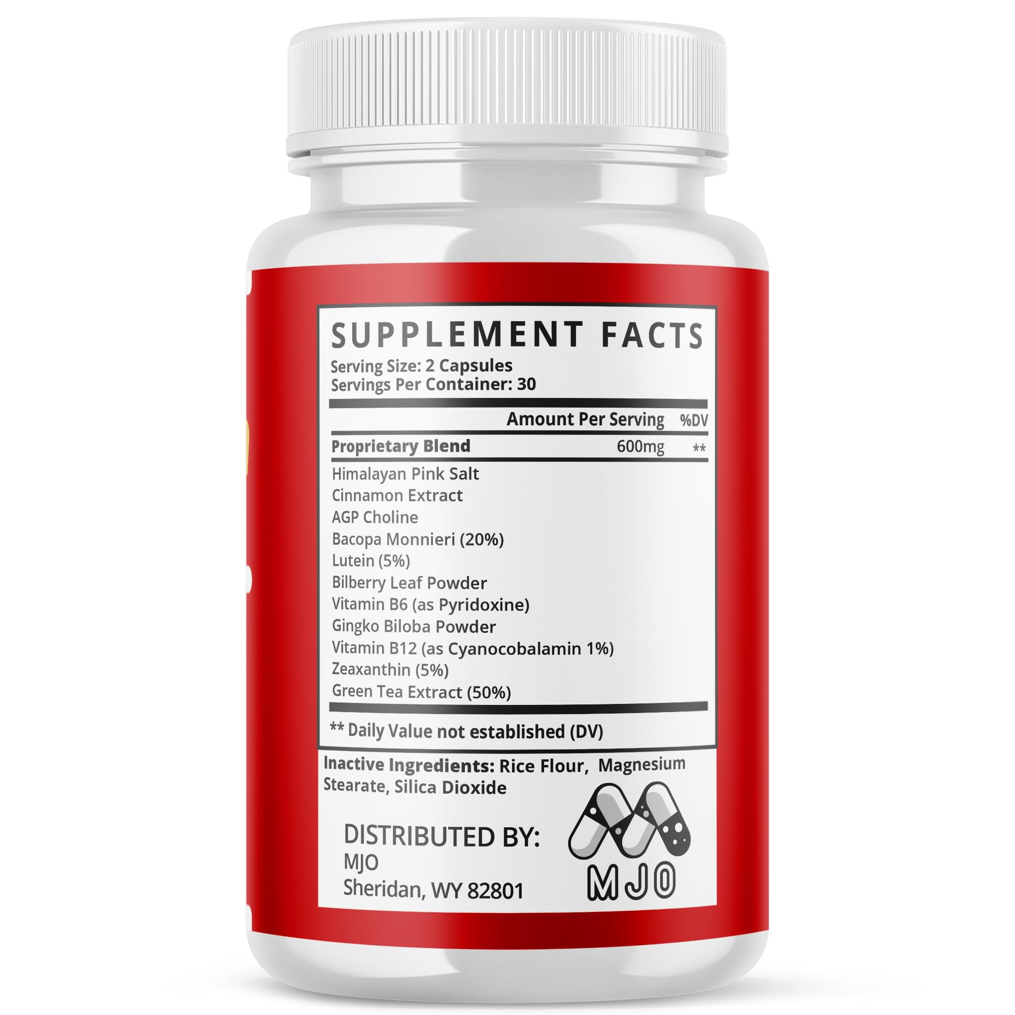 MJO GlycoFlush Capsules packaging details