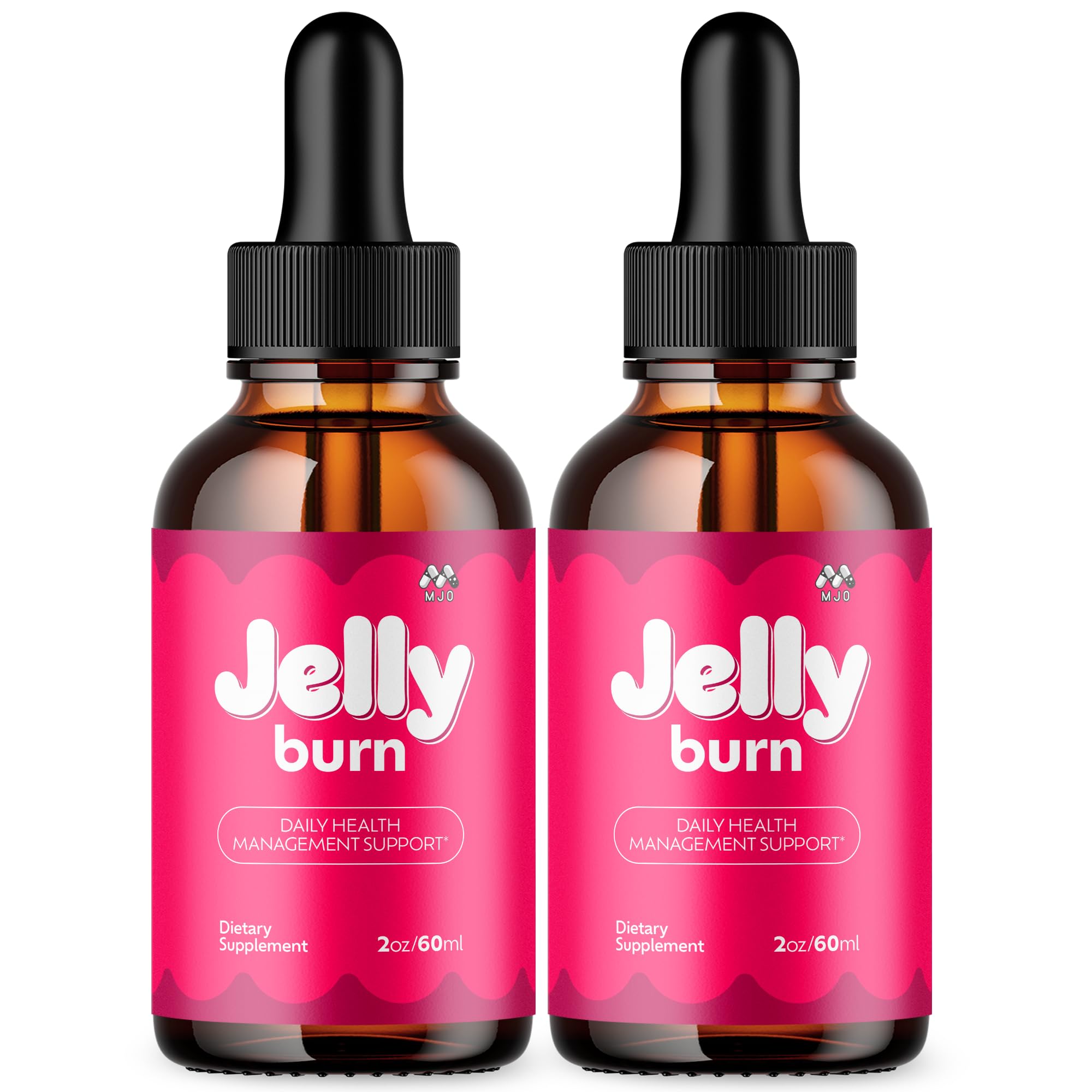 MJO Jelly Burn Drops front view with packaging