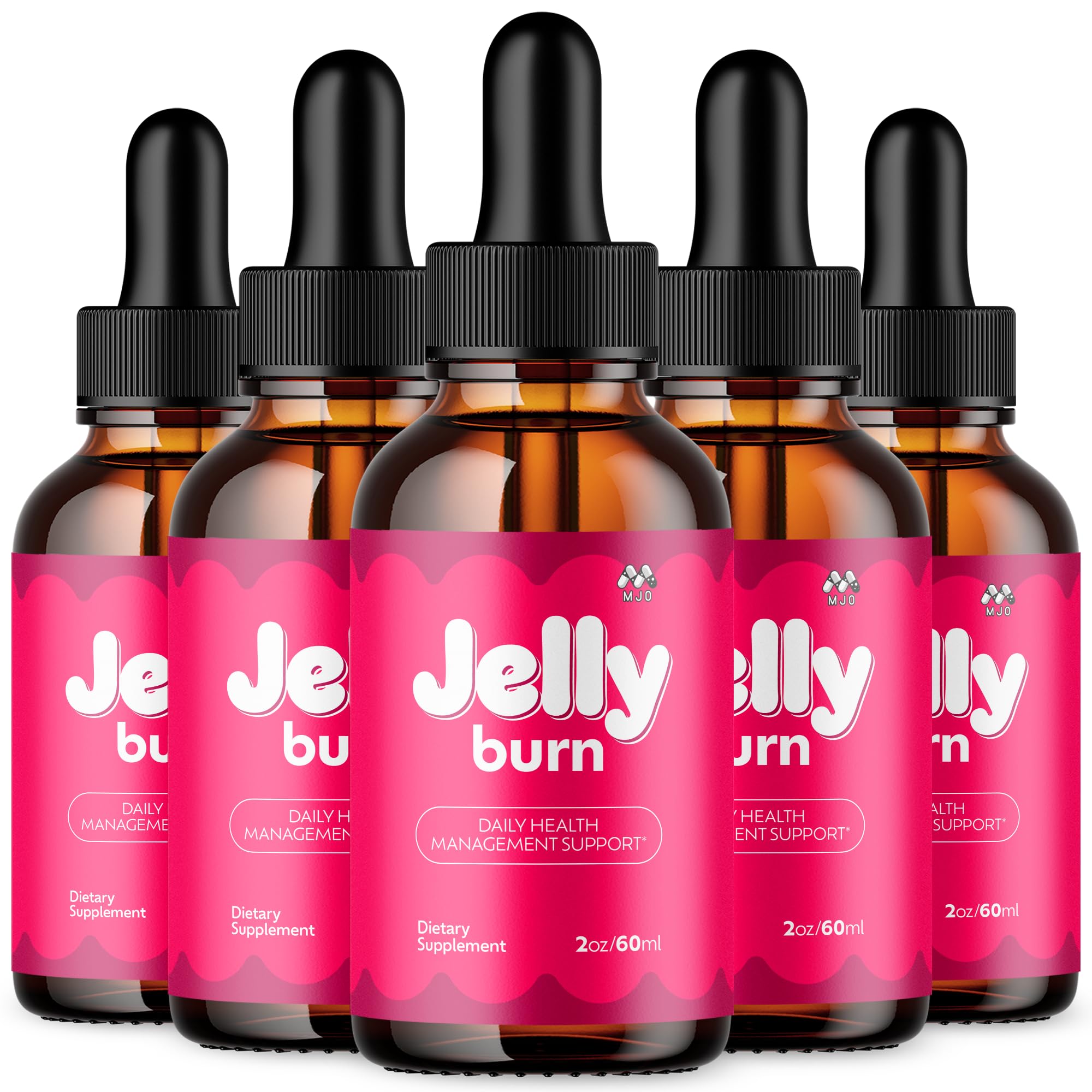 MJO Jelly Burn Drops front view with packaging