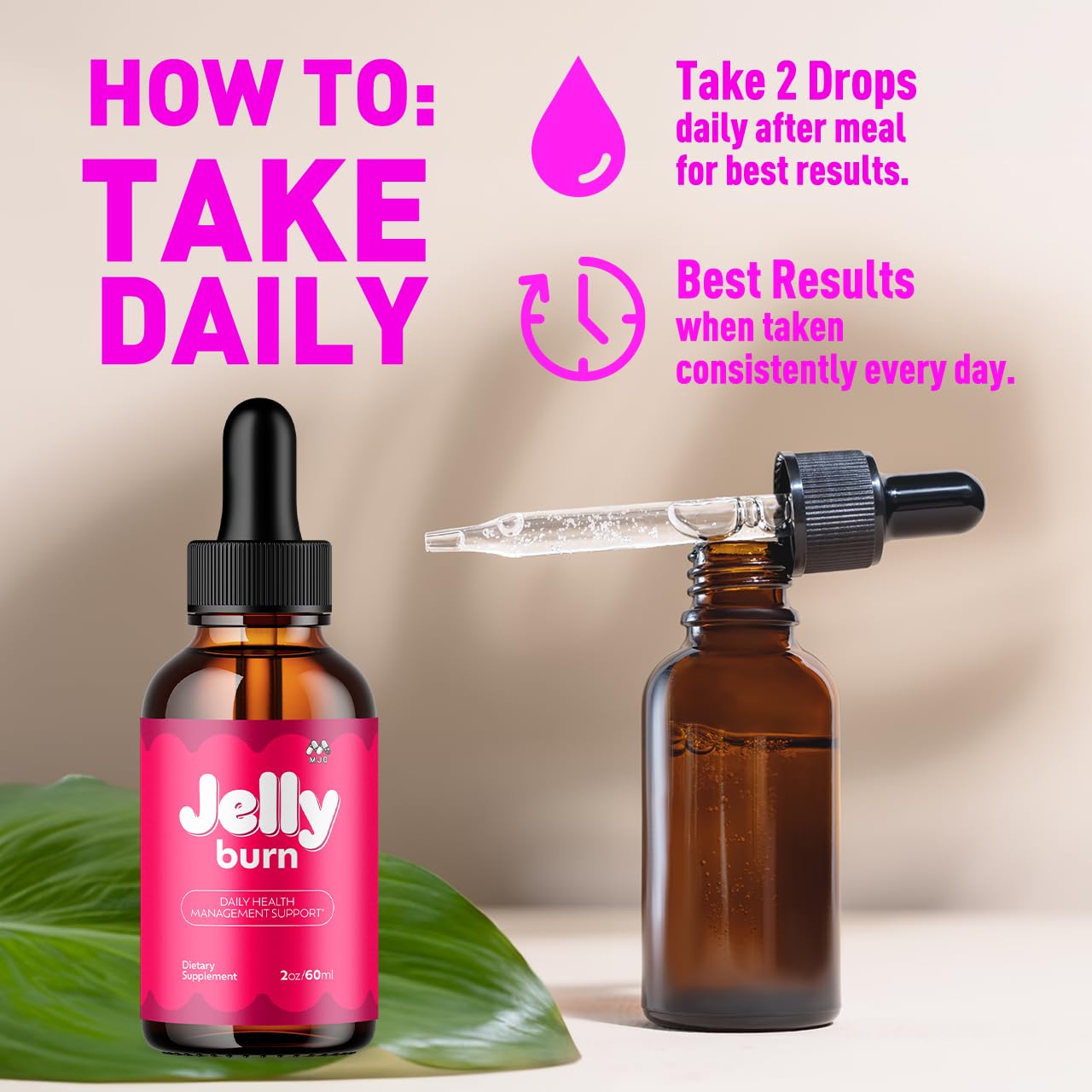 MJO Jelly Burn Drops with measuring spoon