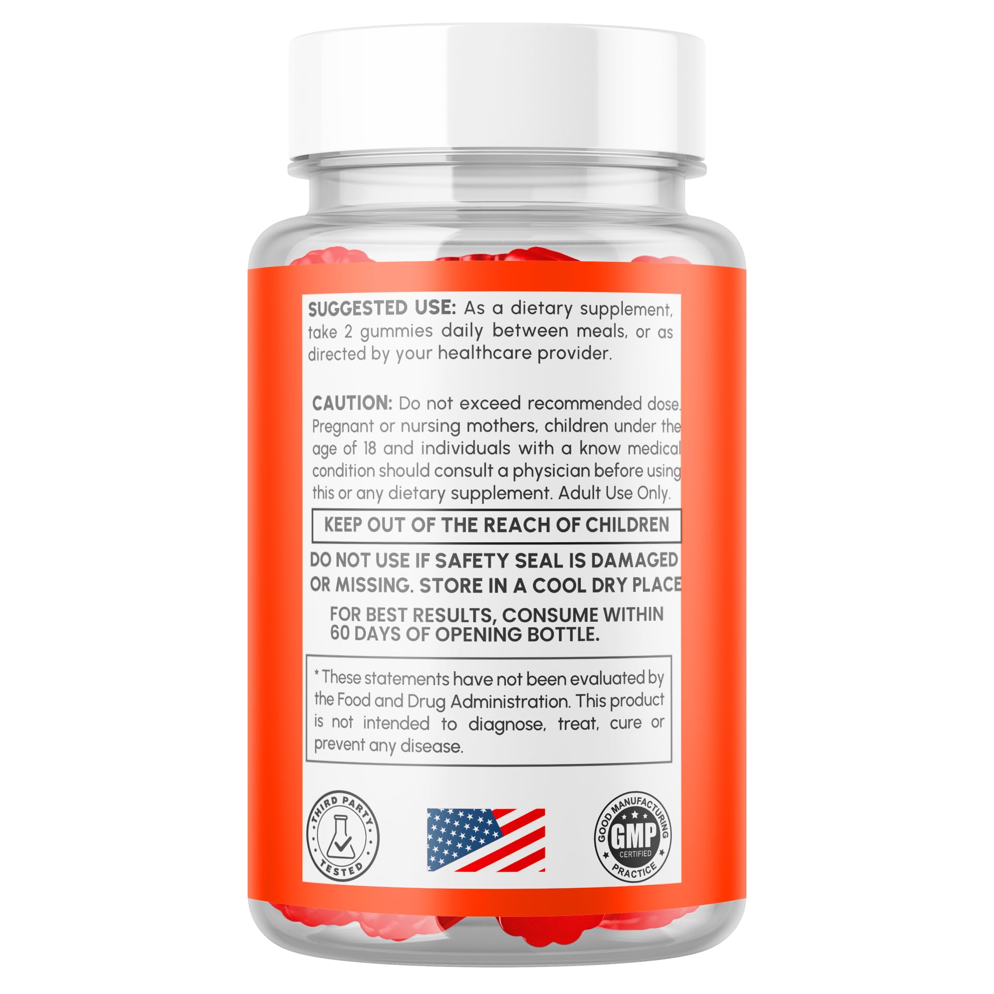 MJO Jelly Lean Gummies nutritional information