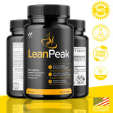 MJO Lean Peak supplement bottle side view