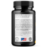 MJO Lean Peak supplement bottle with a healthy meal