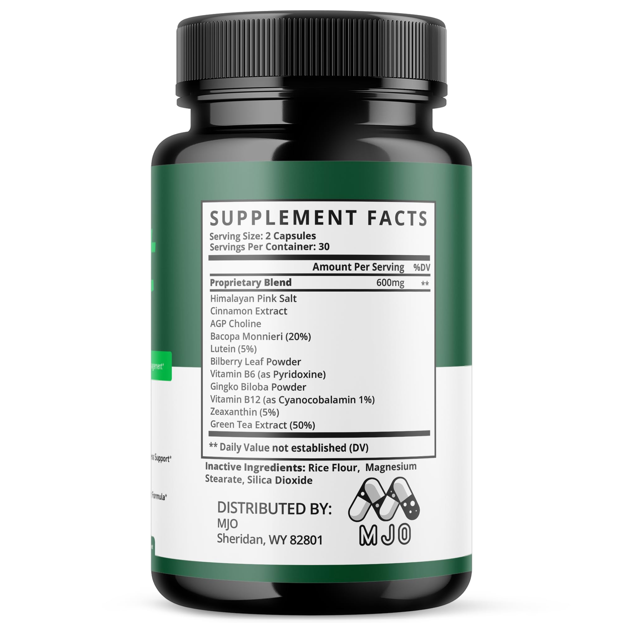 MJO Lipo Fit Capsules packaging details