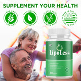 MJO Lipo Less Capsules bottle back view with ingredient list