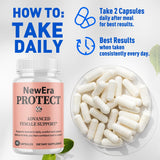 MJO New Era Protect Capsules with a hand holding one capsule