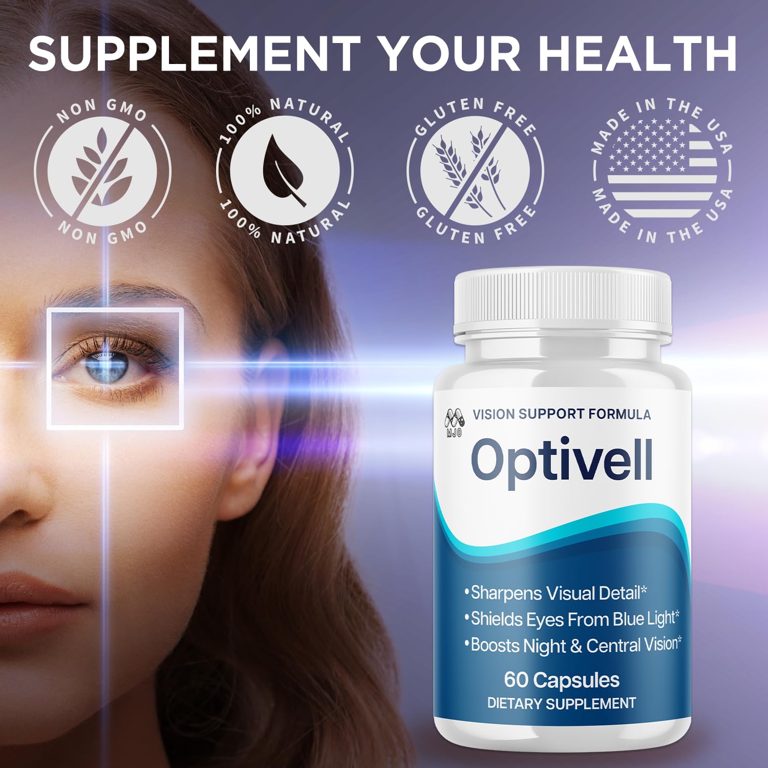 MJO Optivell Eye Capsules close-up of the capsule