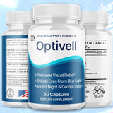 MJO Optivell Eye Capsules side view showing supplement facts