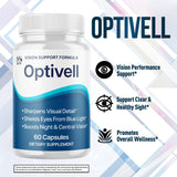 MJO Optivell Eye Capsules with a measuring spoon for dosage