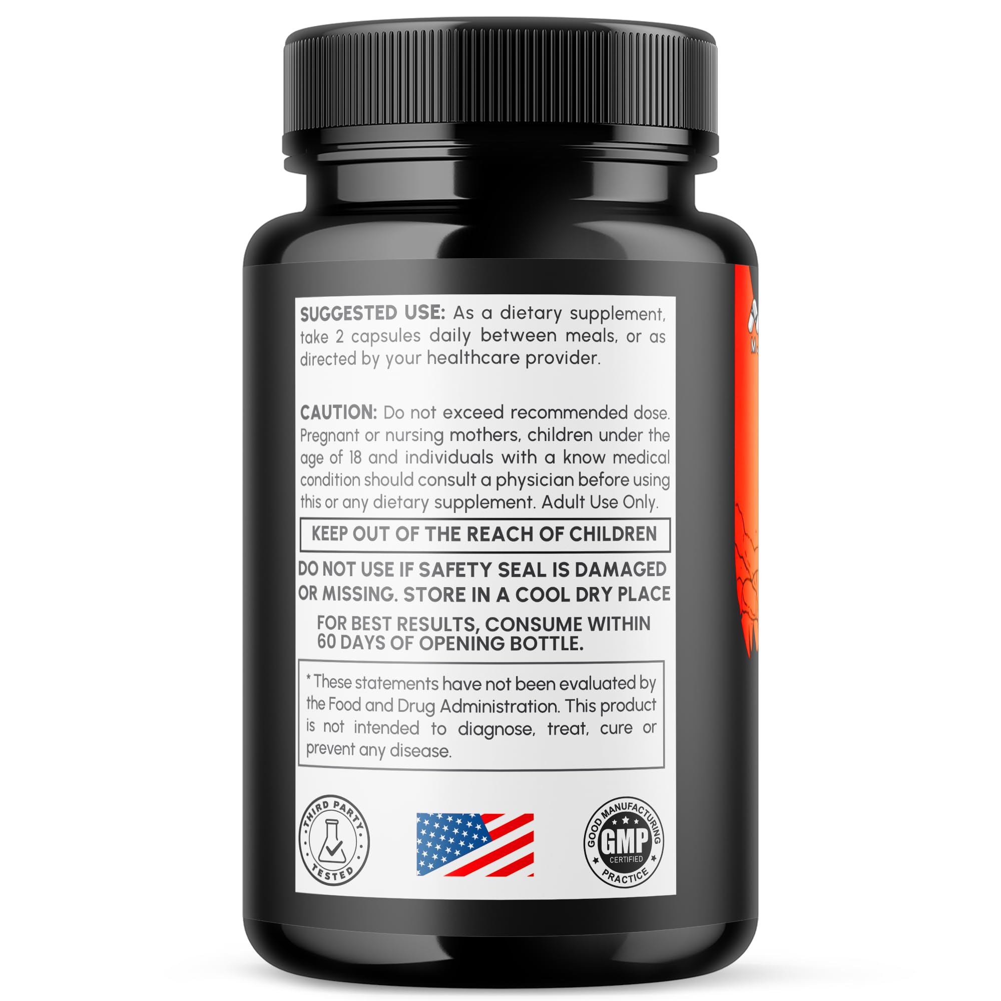 MJO Primal Storm Capsules opened bottle showing capsules