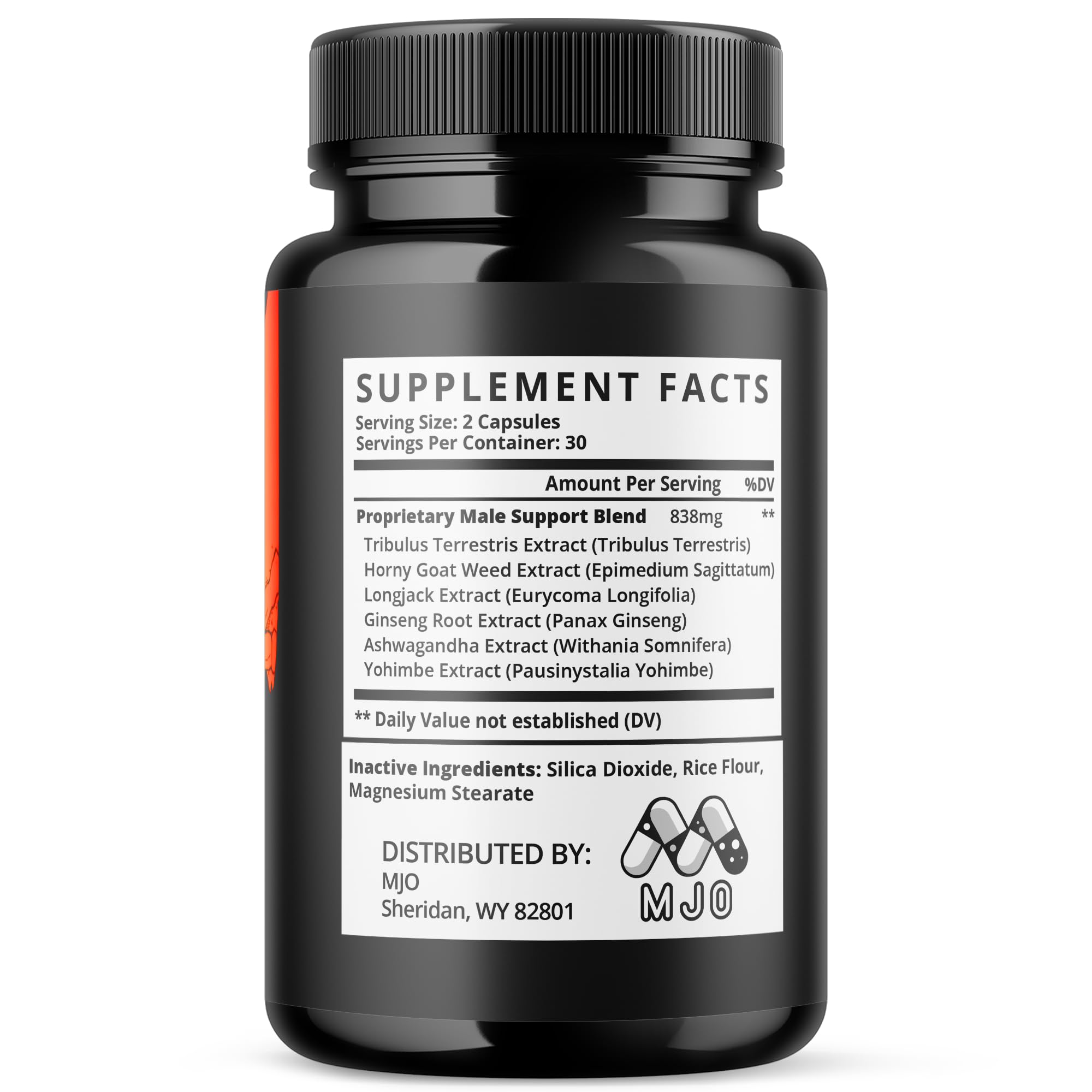 MJO Primal Storm Capsules with a measuring spoon for dosage