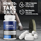 MJO Prosta Defender Capsules lifestyle scene with healthy foods