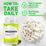 MJO Prozenith Capsules displayed on a wooden table