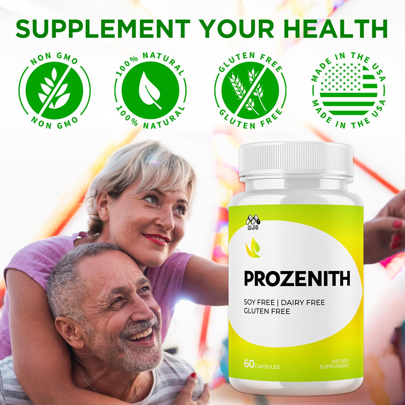 MJO Prozenith Capsules with a measuring spoon for dosage