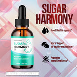 MJO Sugar Harmony Drops bottle back view with dosage information