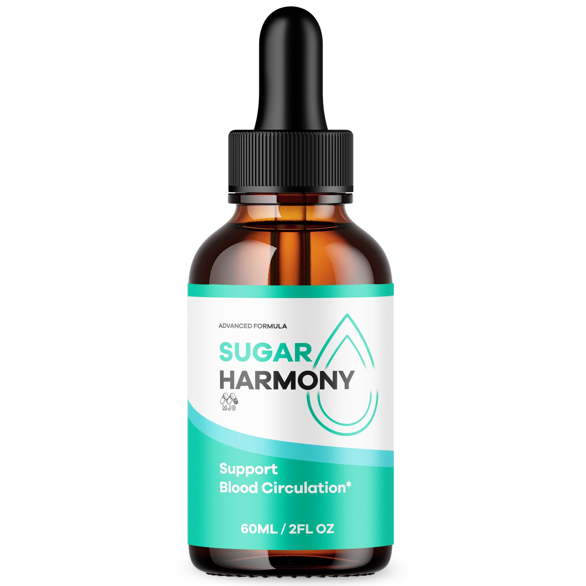 MJO Sugar Harmony Drops bottle front view with 30 servings