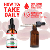 MJO Sugar Nature Drops drops in a spoon