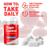 MJO SugarControl Keto Gummies back view with ingredients