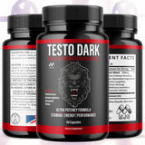 MJO Testo Dark Capsules bottle side view