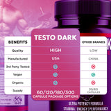 MJO Testo Dark Capsules with cinnamon extract close-up