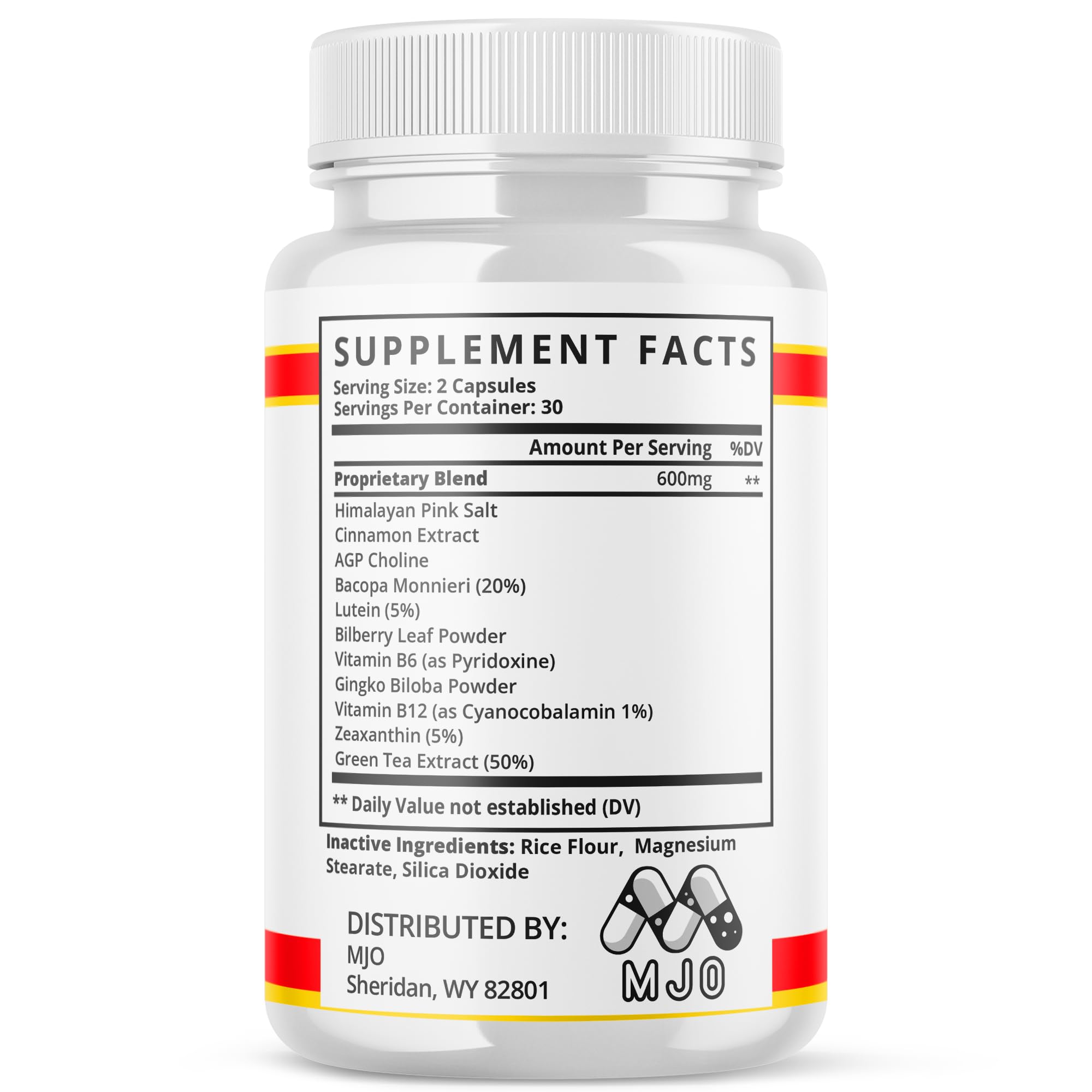 MJO Vismax Revive Capsules with a measuring spoon