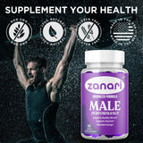 MJO Zanari Gummies with a hand reaching for a gummy
