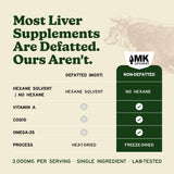 MK Supplements Beef Liver Extract 3000mg capsules packaging