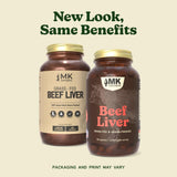 MK Supplements Beef Liver Extract 3000mg capsules side view