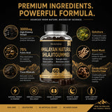 MKSUVGQ Shilajit Gummies on a wooden table