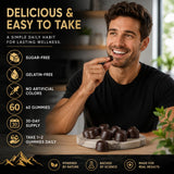 MKSUVGQ Shilajit Gummies showing gummy texture