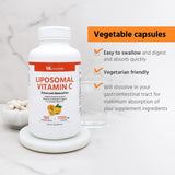 ML Naturals Liposomal Vitamin C 1700mg bottle top view