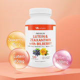 ML Naturals Lutein & Zeaxanthin with Bilberry 40mg capsules bottle