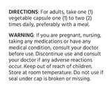 ML Naturals Organic Cordyceps Supplement label close-up