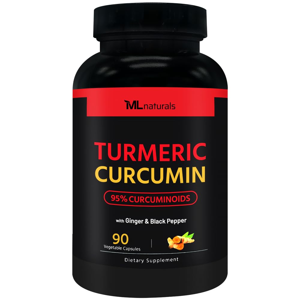 ML Naturals Turmeric Supplement 1800mg front view