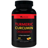 ML Naturals Turmeric Supplement 1800mg front view