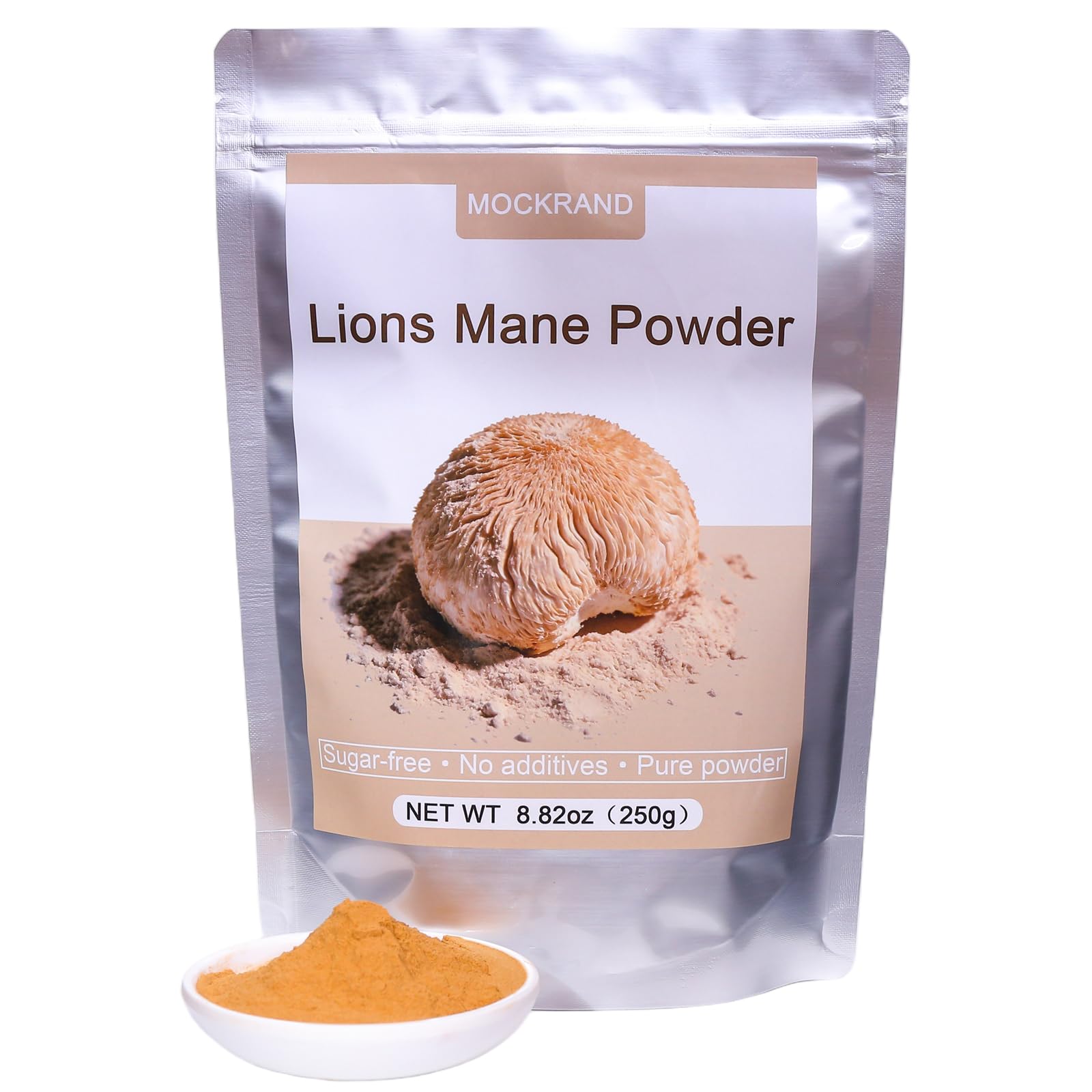 MOCKRAND Lion's Mane Mushroom Extract Powder 250g front view