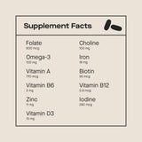 Modern Fertility Prenatal Multivitamin side view with capsule