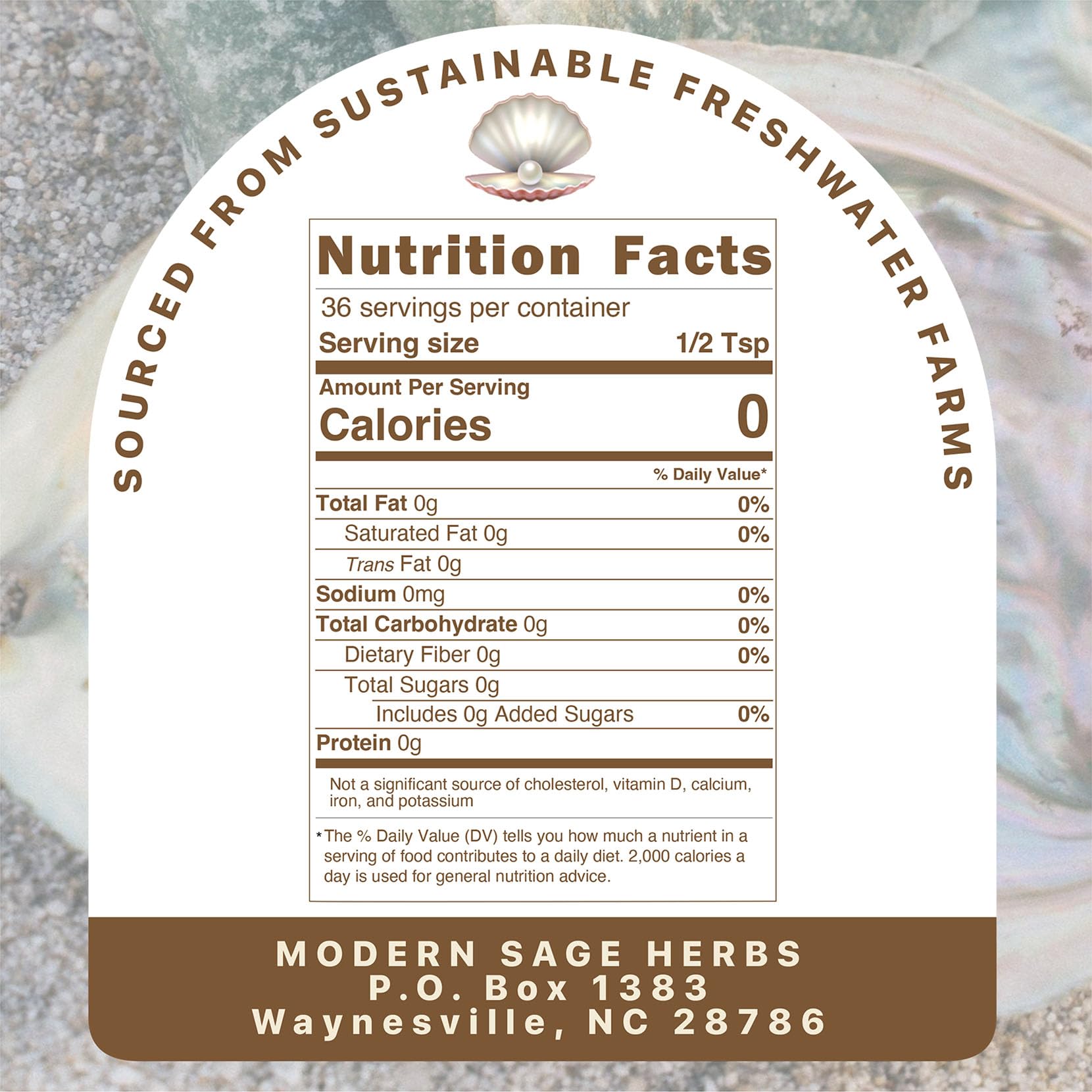 Modern Sage Herbs Pearl Powder mixed in a smoothie