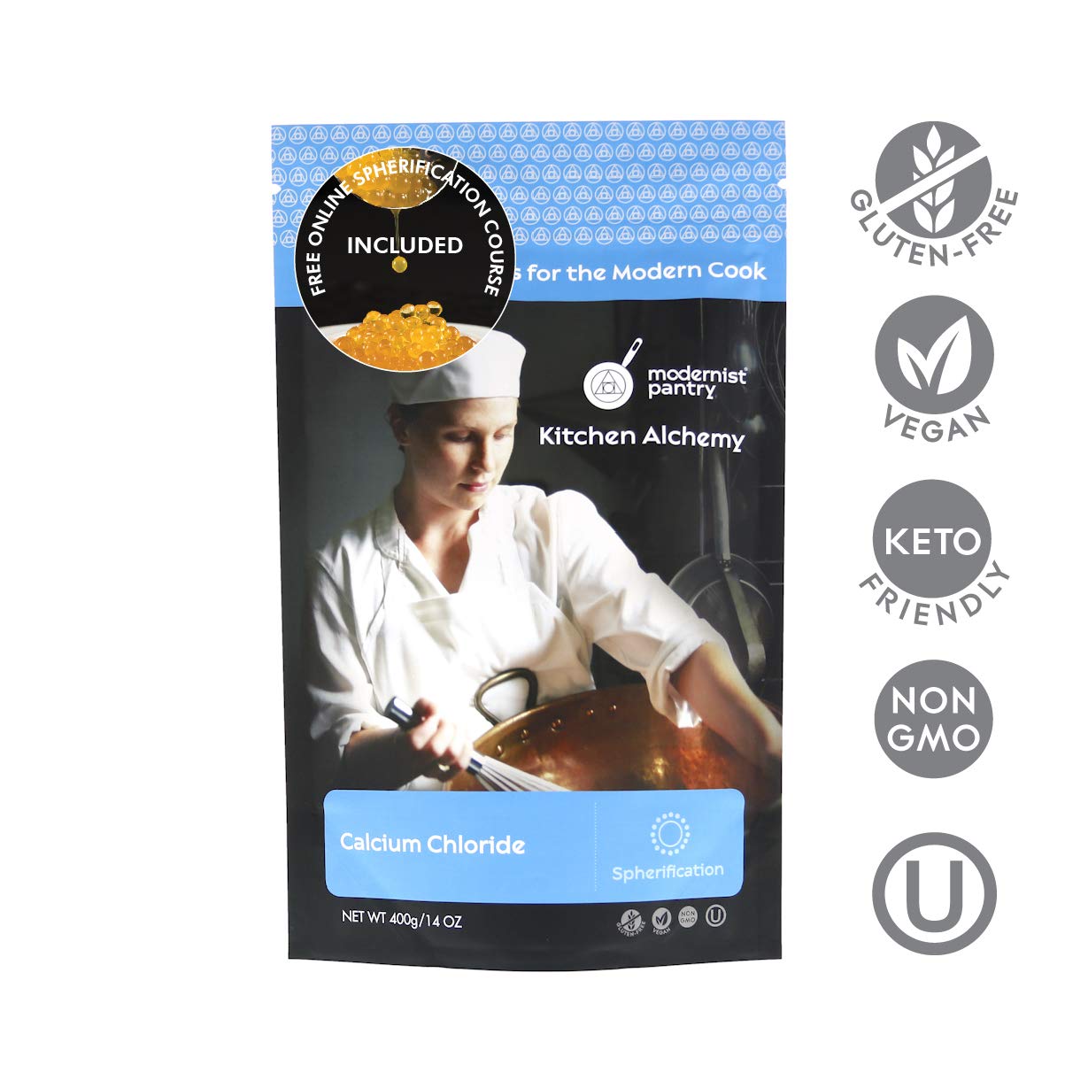 Modernist Pantry Calcium Chloride 400g packaging