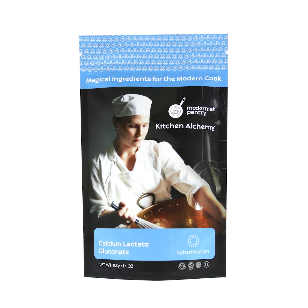 Modernist Pantry Calcium Lactate Gluconate Powder 400g front view