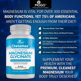MOGO Magnesium Glycinate capsules on a wooden table