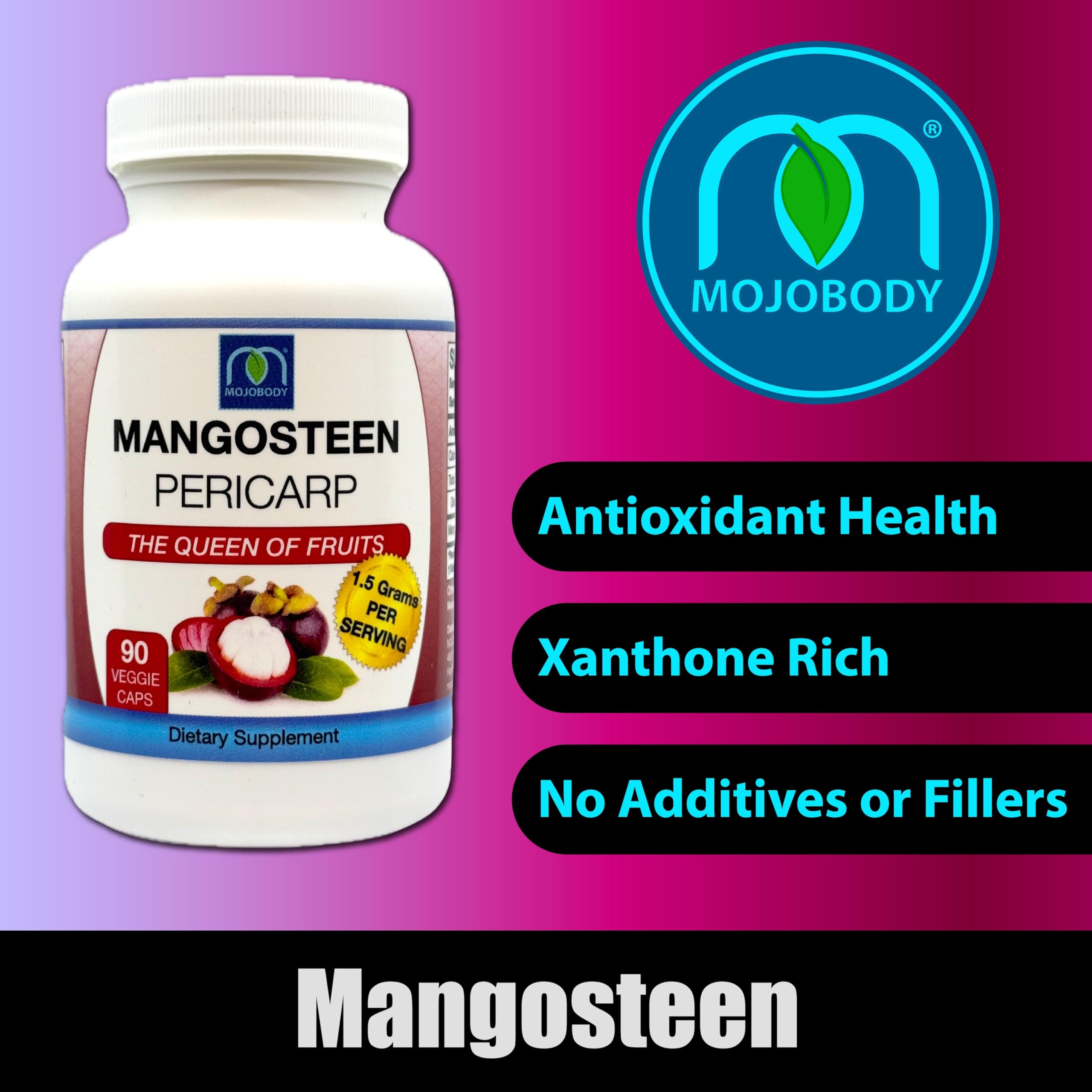MOJObody Mangosteen Supplement 170g packaging