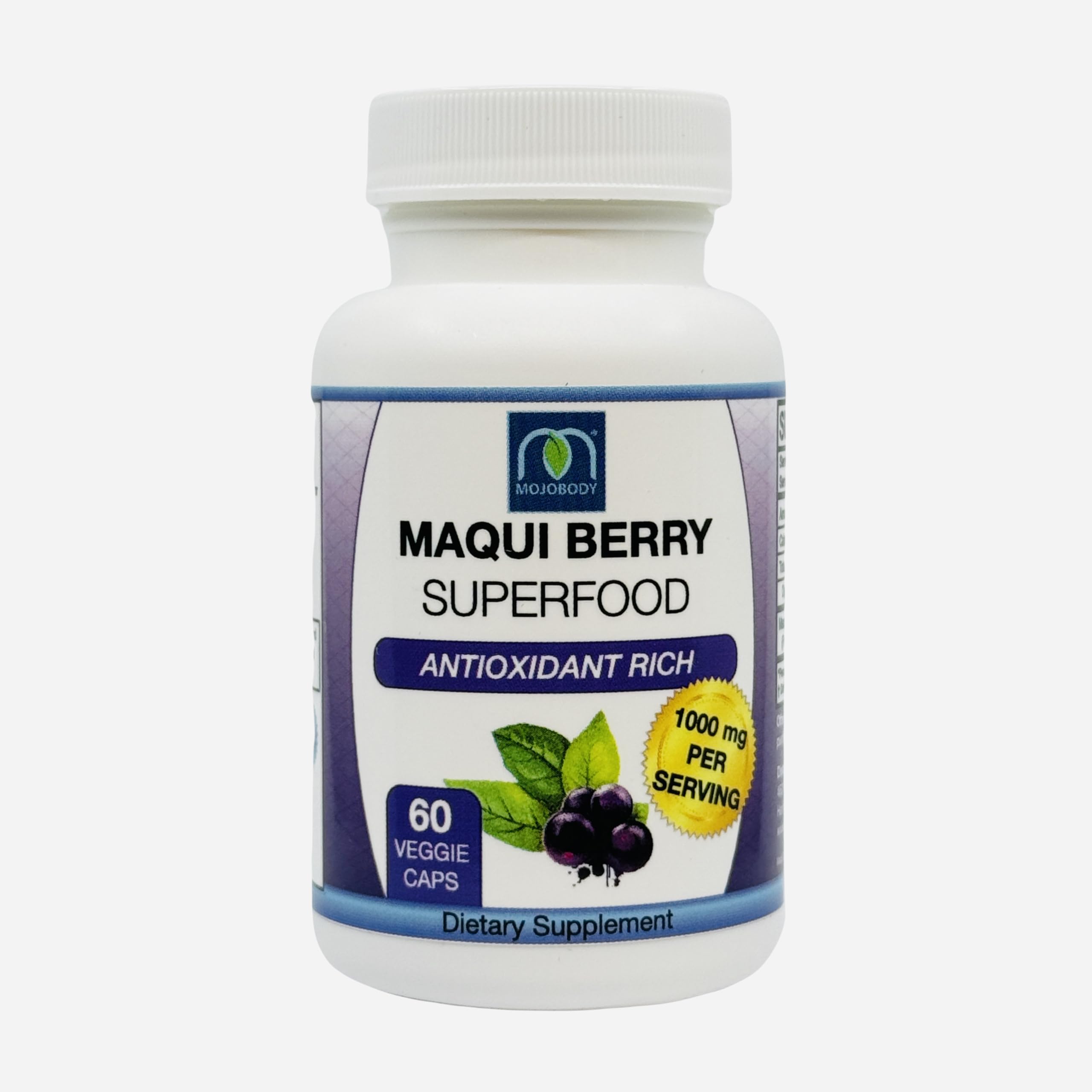 MOJObody MaquiForza Organic Maqui Berry Supplement packaging