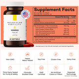 Molecular Fertility Omega-3 Softgels on a wooden table