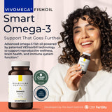 Molecular Fertility Omega-3 Softgels side view showing softgel