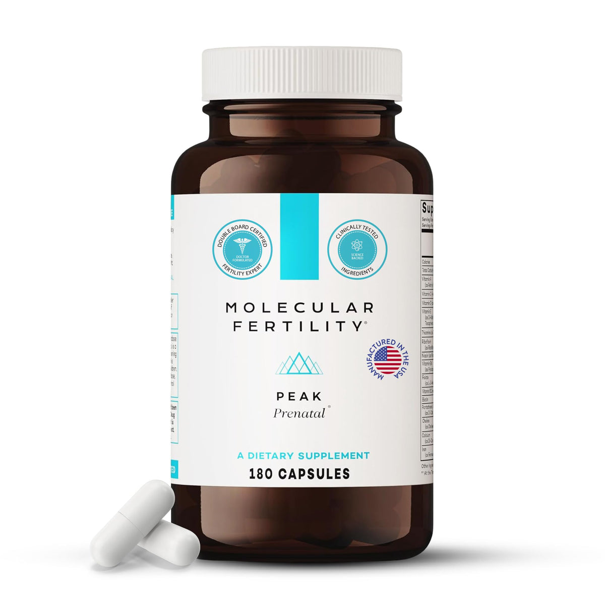Molecular Fertility Prenatal Vitamins 100g front view