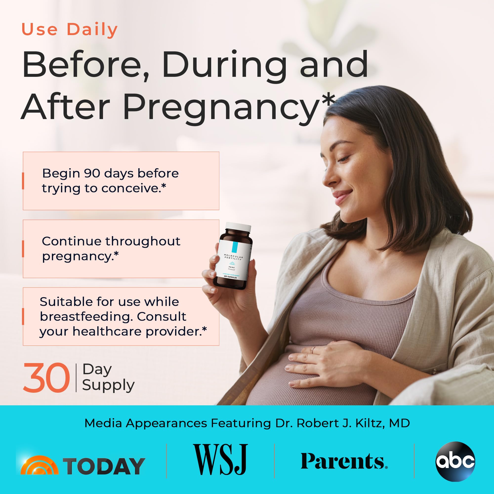 Molecular Fertility Prenatal Vitamins 100g nutritional information